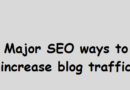Major effots to increase blog traffic through SEO