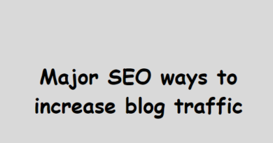 Major effots to increase blog traffic through SEO